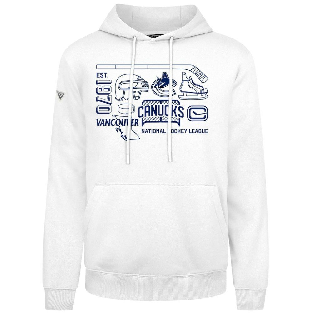 Vancouver Canucks - Levelwear Podium Campaign Pullover Hoodie White
