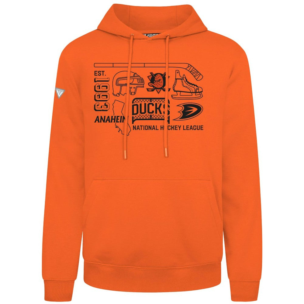 Anaheim Ducks - Levelwear Podium Campaign Pullover Hoodie Orange