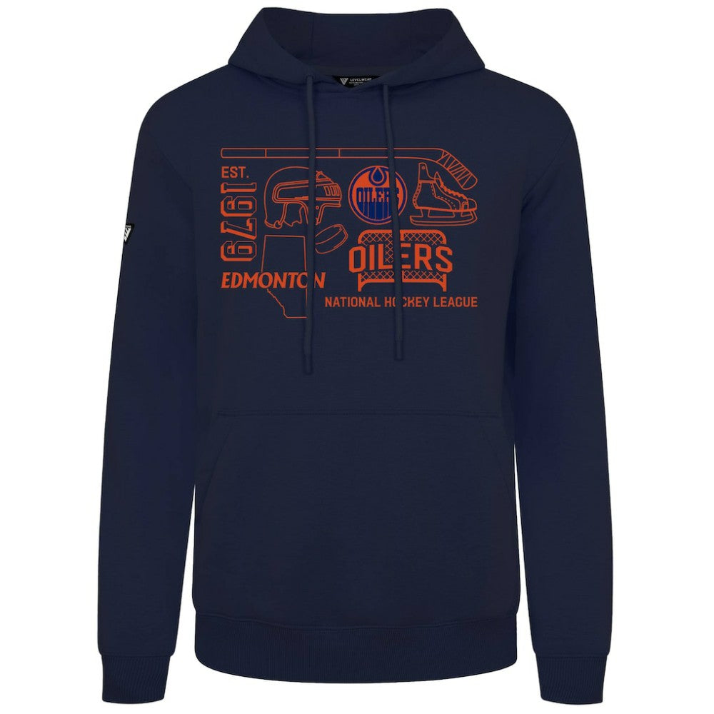 Edmonton Oilers - Levelwear Podium Campaign Pullover Hoodie Navy