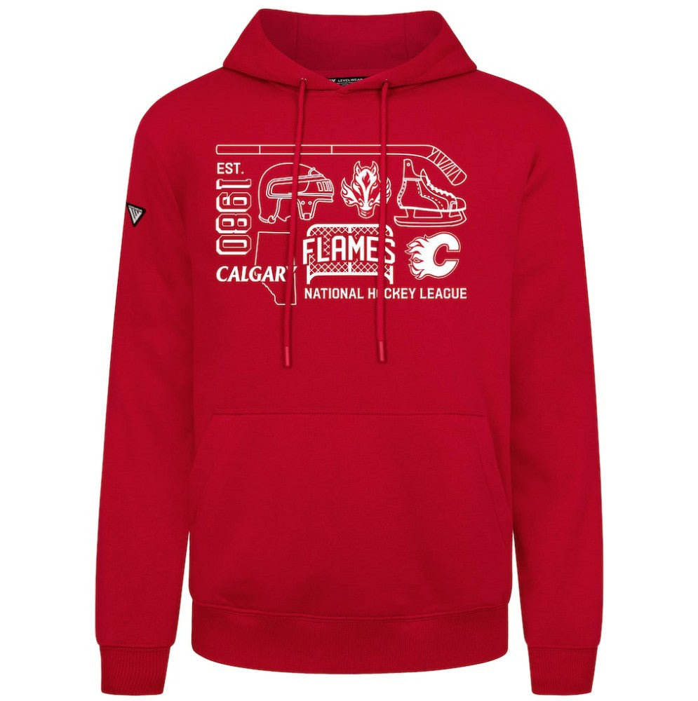 Calgary Flames - Levelwear Podium Campaign Pullover Hoodie Red