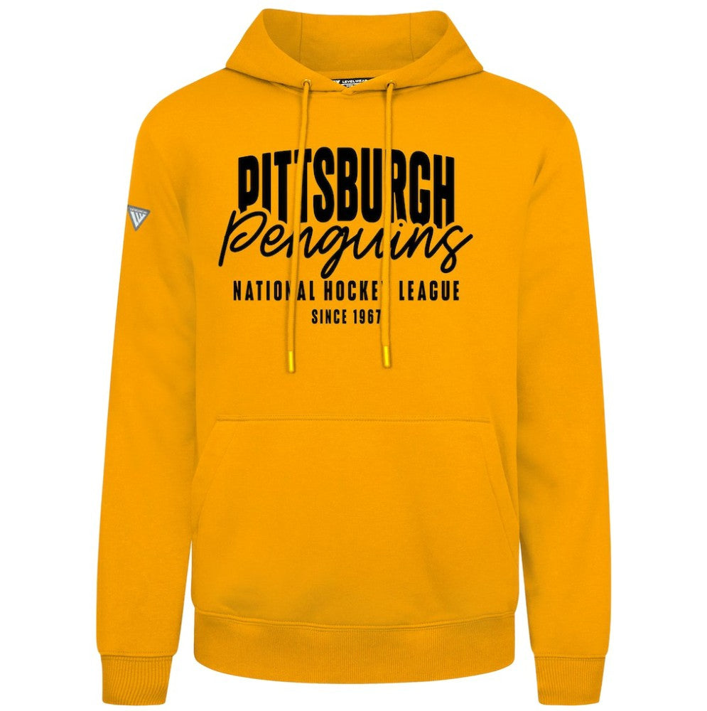 Pittsburgh Penguins Levelwear Podium Response Pullover Hoodie Gold