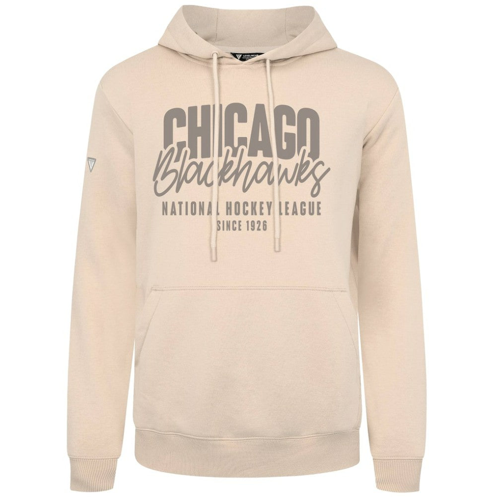 Chicago Blackhawks Levelwear Podium Response Pullover Hoodie Khaki