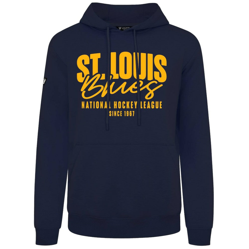 St. Louis Blues - Levelwear Podium Response Pullover Hoodie Navy