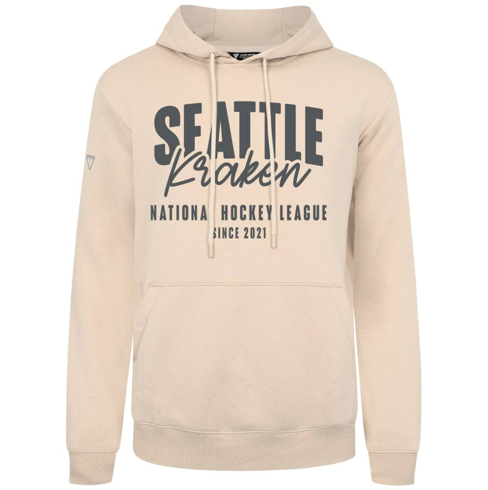 Seattle Kraken Levelwear Podium Response Pullover Hoodie Khaki