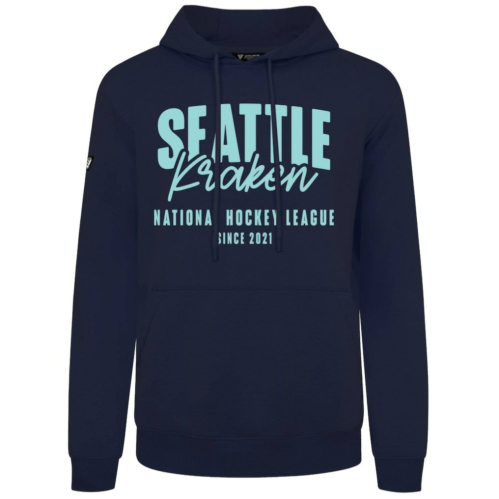 Seattle Kraken Levelwear Podium Response Pullover Hoodie Deep Sea Blue