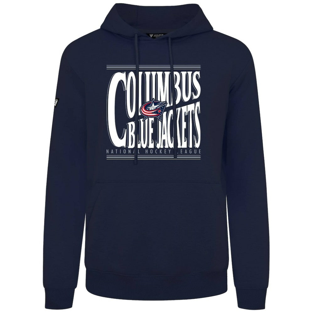 Columbus Blue Jackets - Levelwear Podium Powerhouse Pullover Hoodie Navy