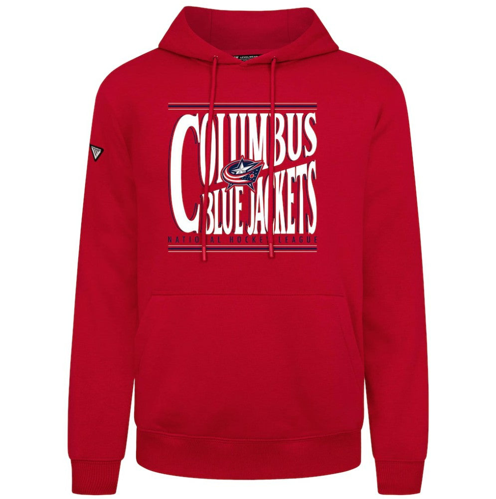 Columbus Blue Jackets - Levelwear Podium Powerhouse Pullover Hoodie Red