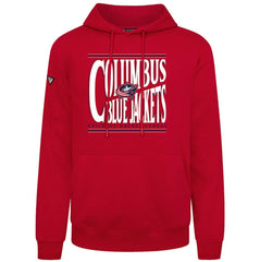 Columbus Blue Jackets - Levelwear Podium Powerhouse Pullover Hoodie Red