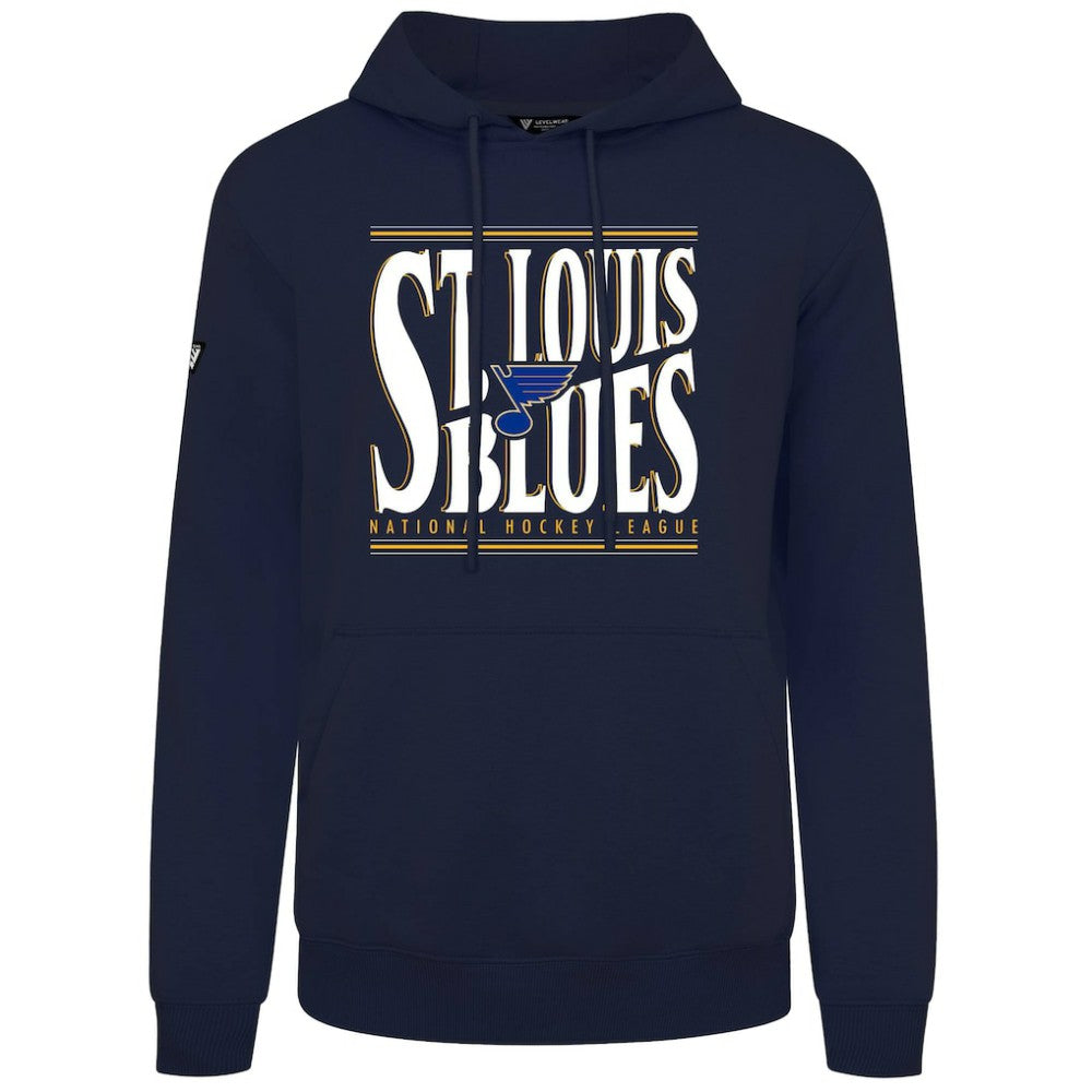 St. Louis Blues - Levelwear Podium Powerhouse Pullover Hoodie Navy