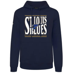 St. Louis Blues - Levelwear Podium Powerhouse Pullover Hoodie Navy