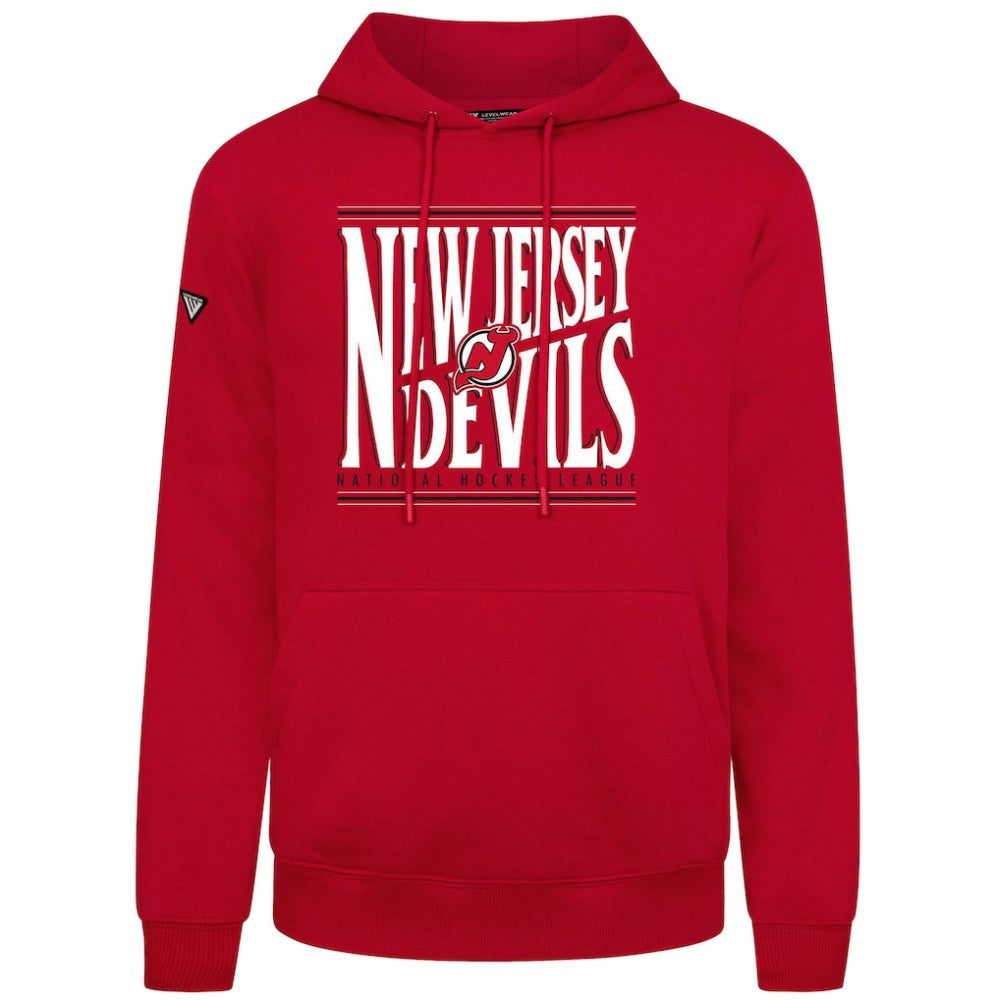 New Jersey Devils - Levelwear Podium Powerhouse Pullover Hoodie Red