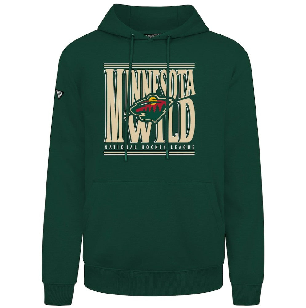 Minnesota Wild - Levelwear Podium Powerhouse Pullover Hoodie Green