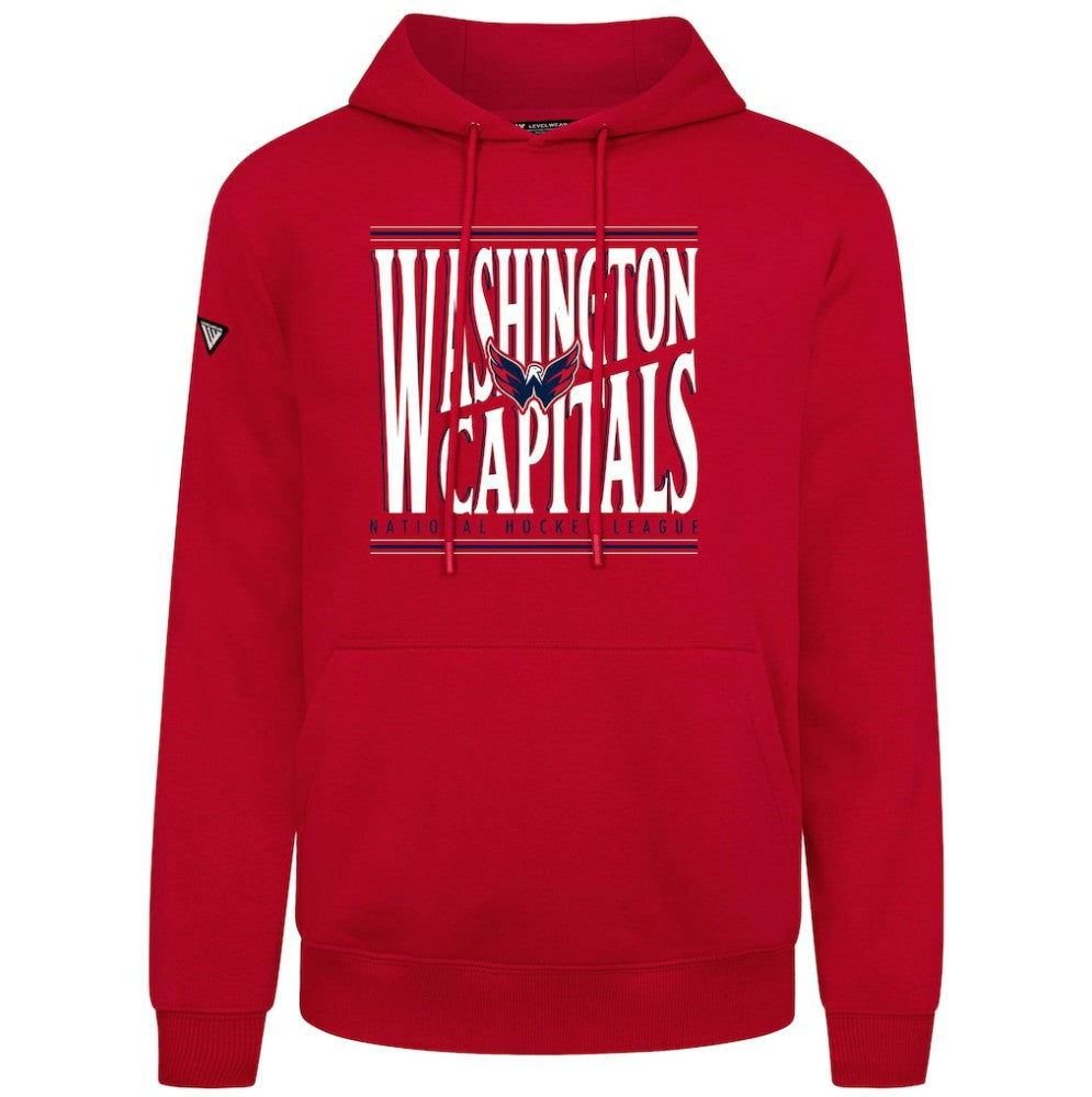 Washington Capitals Levelwear Podium Powerhouse Pullover Hoodie Red