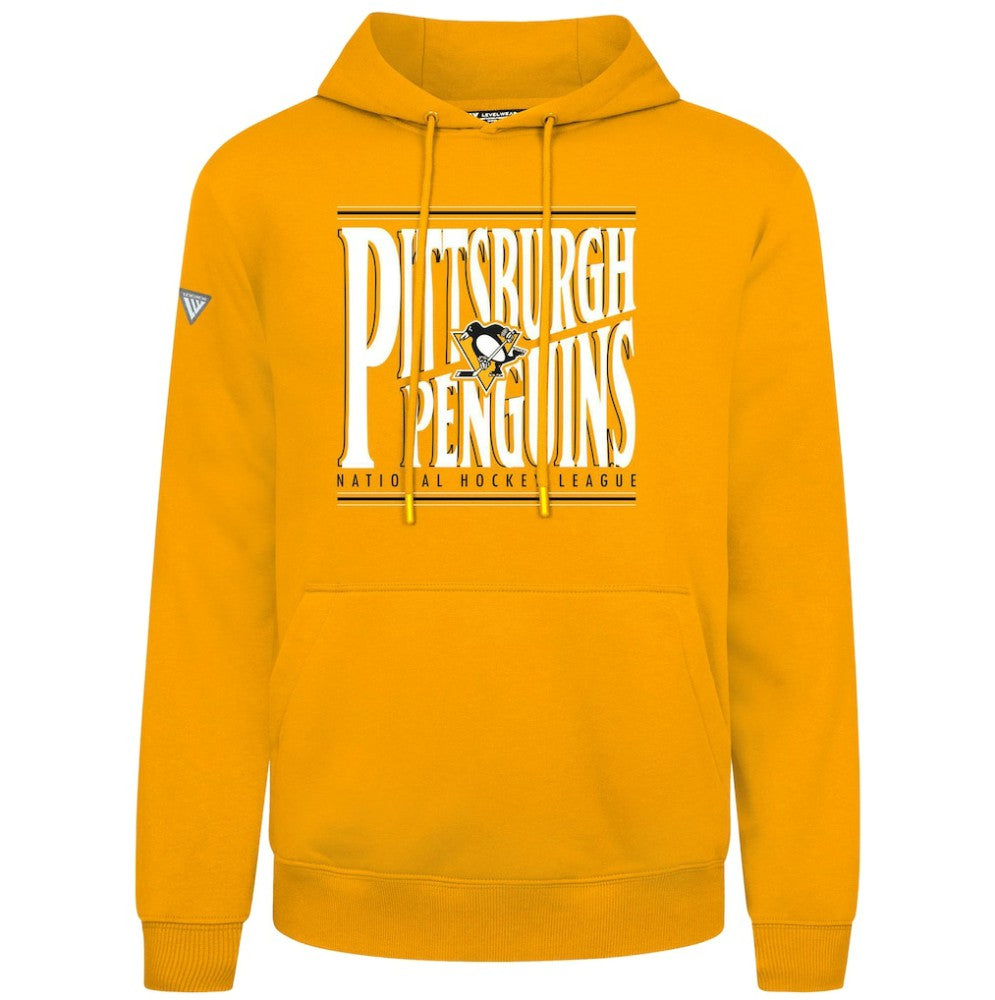 Pittsburgh Penguins Levelwear Podium Powerhouse Pullover Hoodie Gold