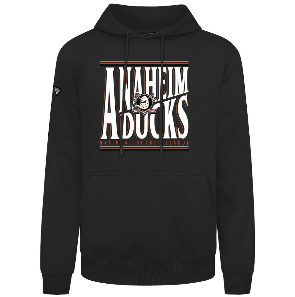 Anaheim Ducks - Levelwear Podium Powerhouse Pullover Hoodie Black