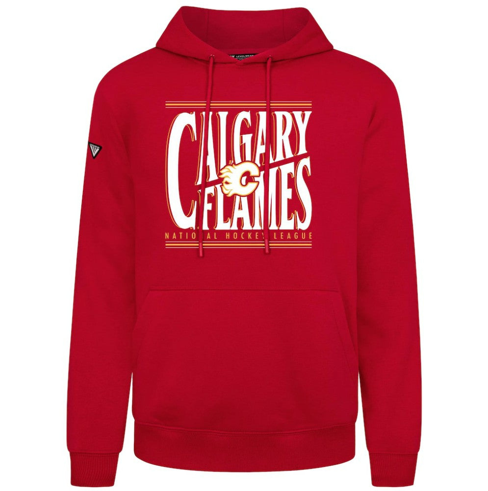 Calgary Flames - Levelwear Podium Powerhouse Pullover Hoodie Red