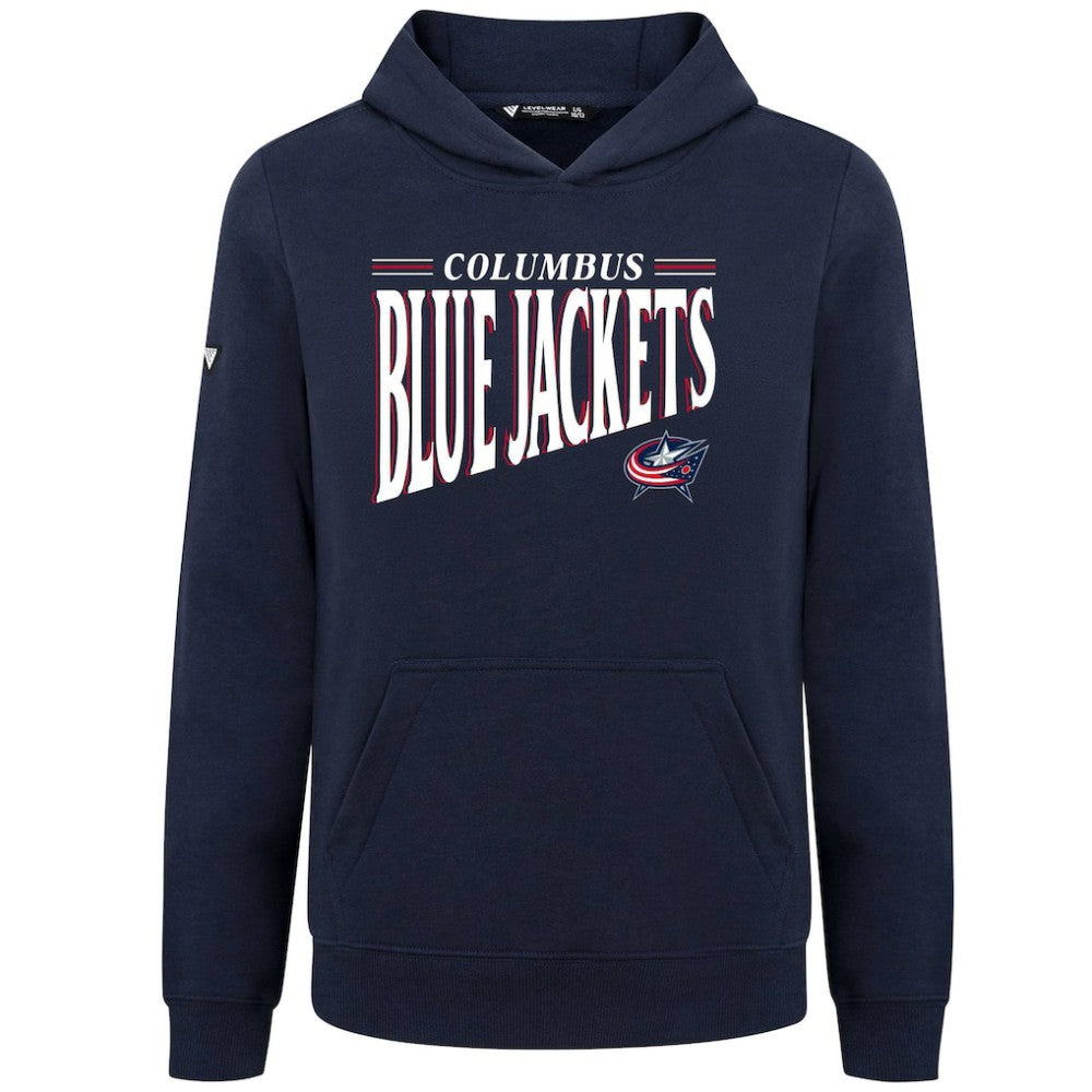 Columbus Blue Jackets - Levelwear Youth Jr Podium Tally Pullover Hoodie Navy