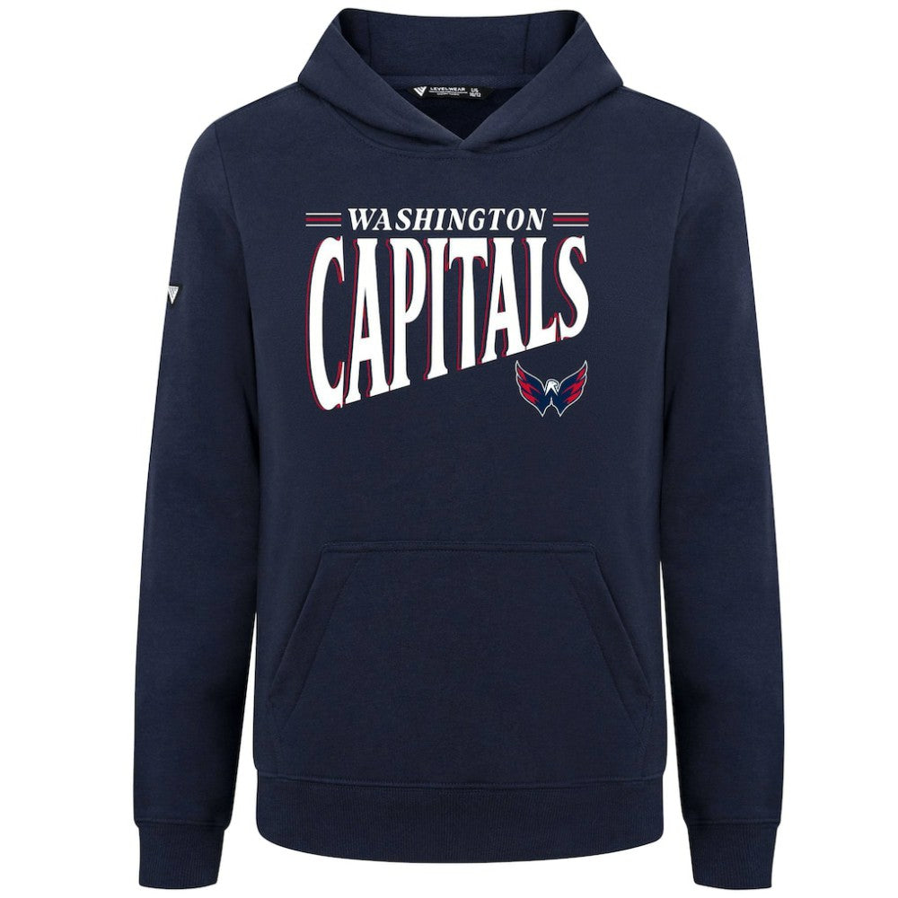 Washington Capitals Levelwear Youth Jr Podium Tally Pullover Hoodie Navy