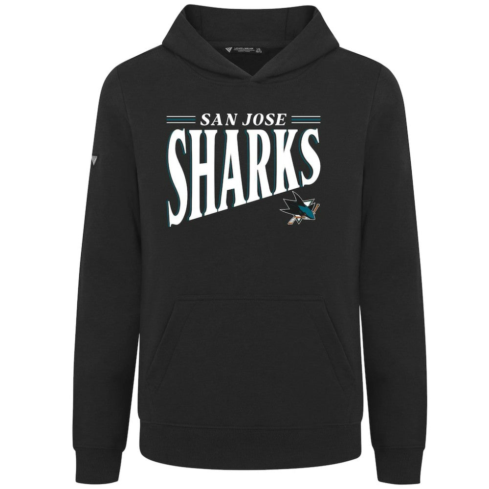 San Jose Sharks - Levelwear Youth Jr Podium Tally Pullover Hoodie Black