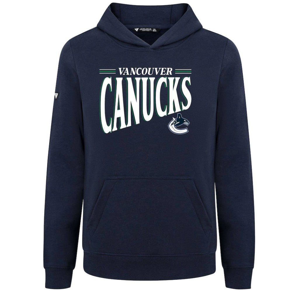 Vancouver Canucks - Levelwear Youth Jr Podium Tally Pullover Hoodie Navy