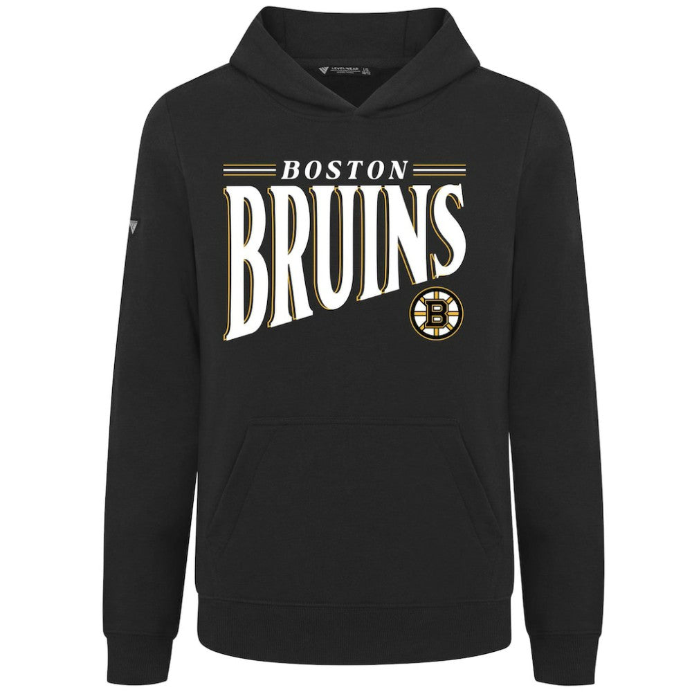 Boston Bruins Levelwear Youth Jr Podium Tally Pullover Hoodie Black