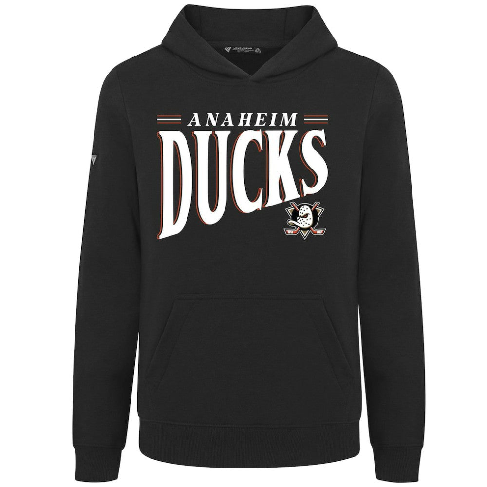 Anaheim Ducks - Levelwear Youth Jr Podium Tally Pullover Hoodie Black