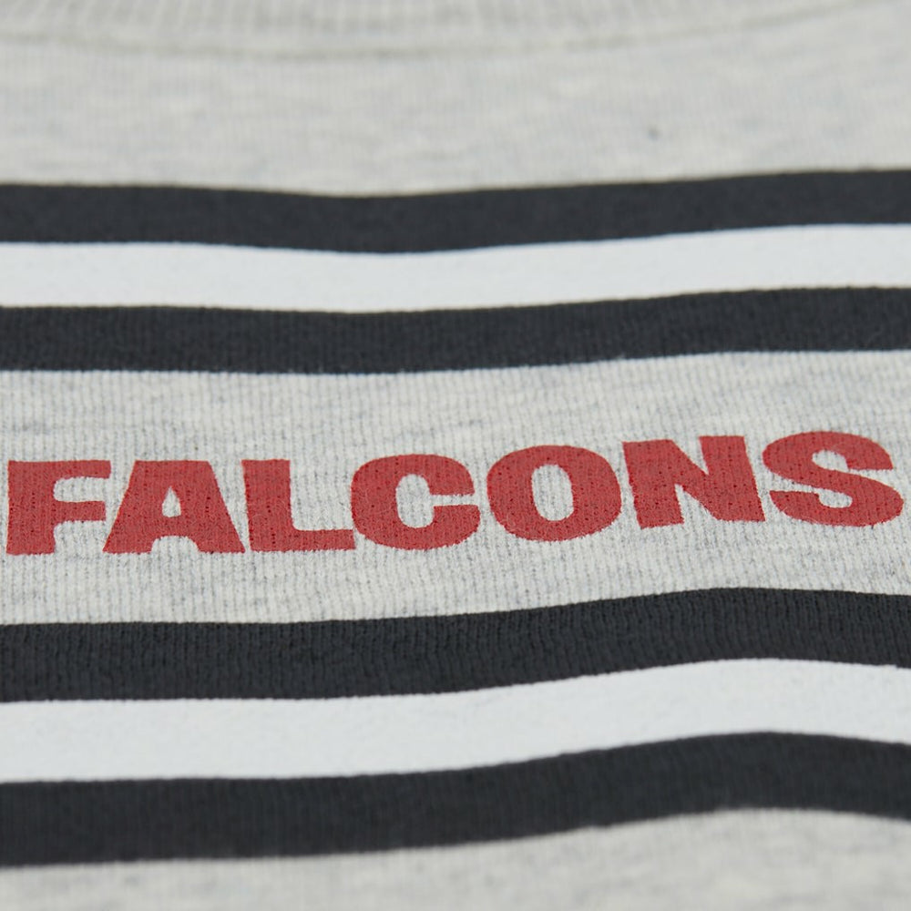 Atlanta Falcons All Over Print Vintage Fleece Crewneck Sweatshirt Heather Gray - Mitchell & Ness