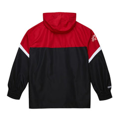 Kansas City Chiefs Tie Breaker Vintage Logo Lightweight Anorak Half-Zip Windbreaker Red/Black - Mitchell & Ness