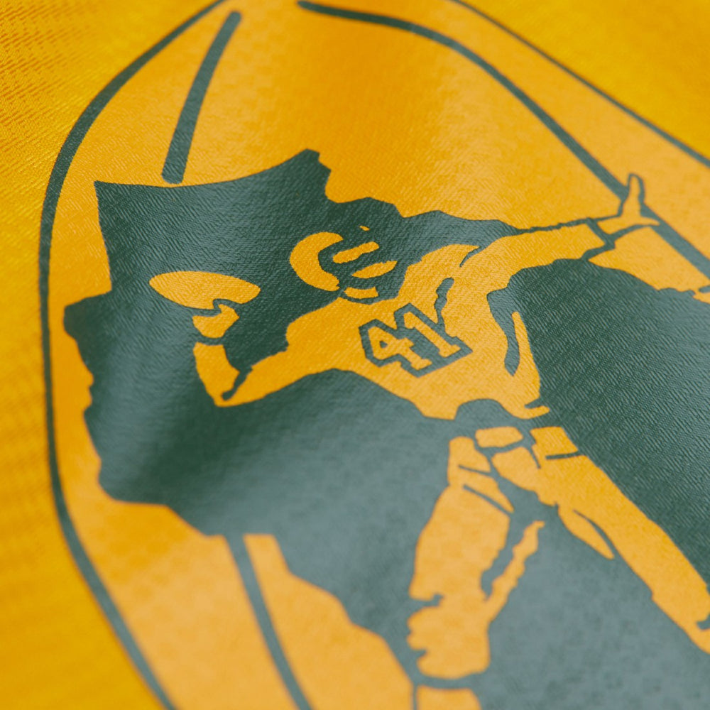 Green Bay Packers Tie Breaker Vintage Logo Lightweight Anorak Half-Zip Windbreaker Gold/Green - Mitchell & Ness