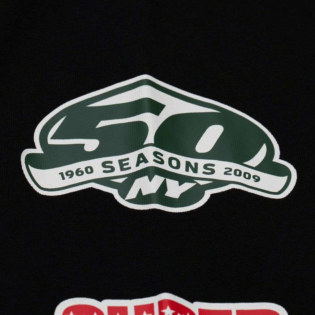 New York Jets Training Camp Vintage Logos Long Sleeve T-Shirt Black - Mitchell & Ness