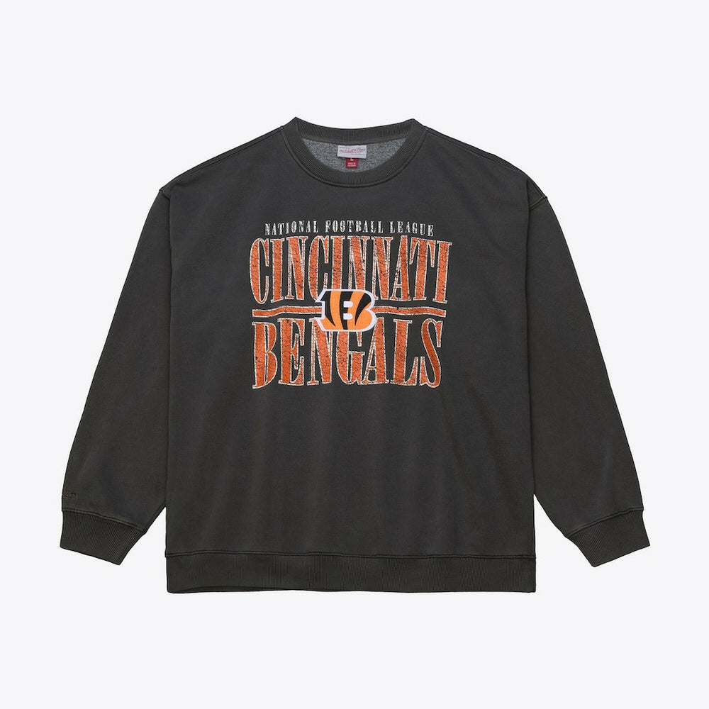 Cincinnati Bengals Downtown Collection Fleece Sweatshirt Black - Mitchell & Ness