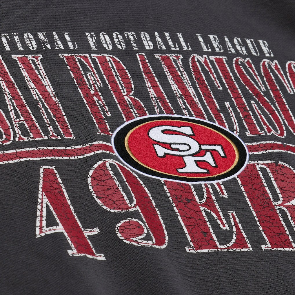 San Francisco 49ers Downtown Collection Fleece Sweatshirt Black - Mitchell & Ness