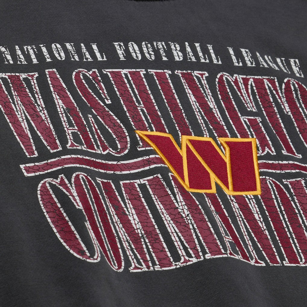 Washington Commanders Downtown Collection Fleece Sweatshirt Black - Mitchell & Ness