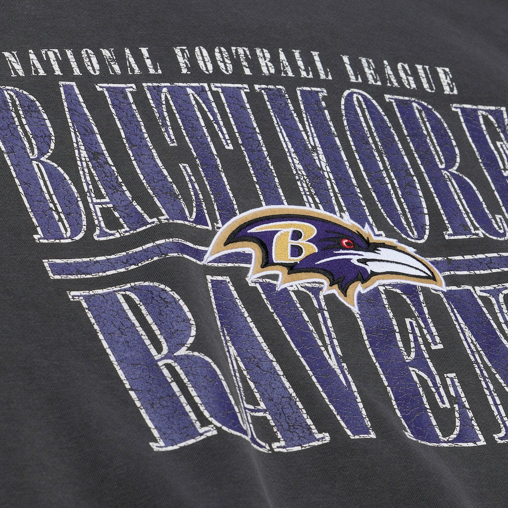 Baltimore Ravens Downtown Collection Fleece Sweatshirt Black - Mitchell & Ness