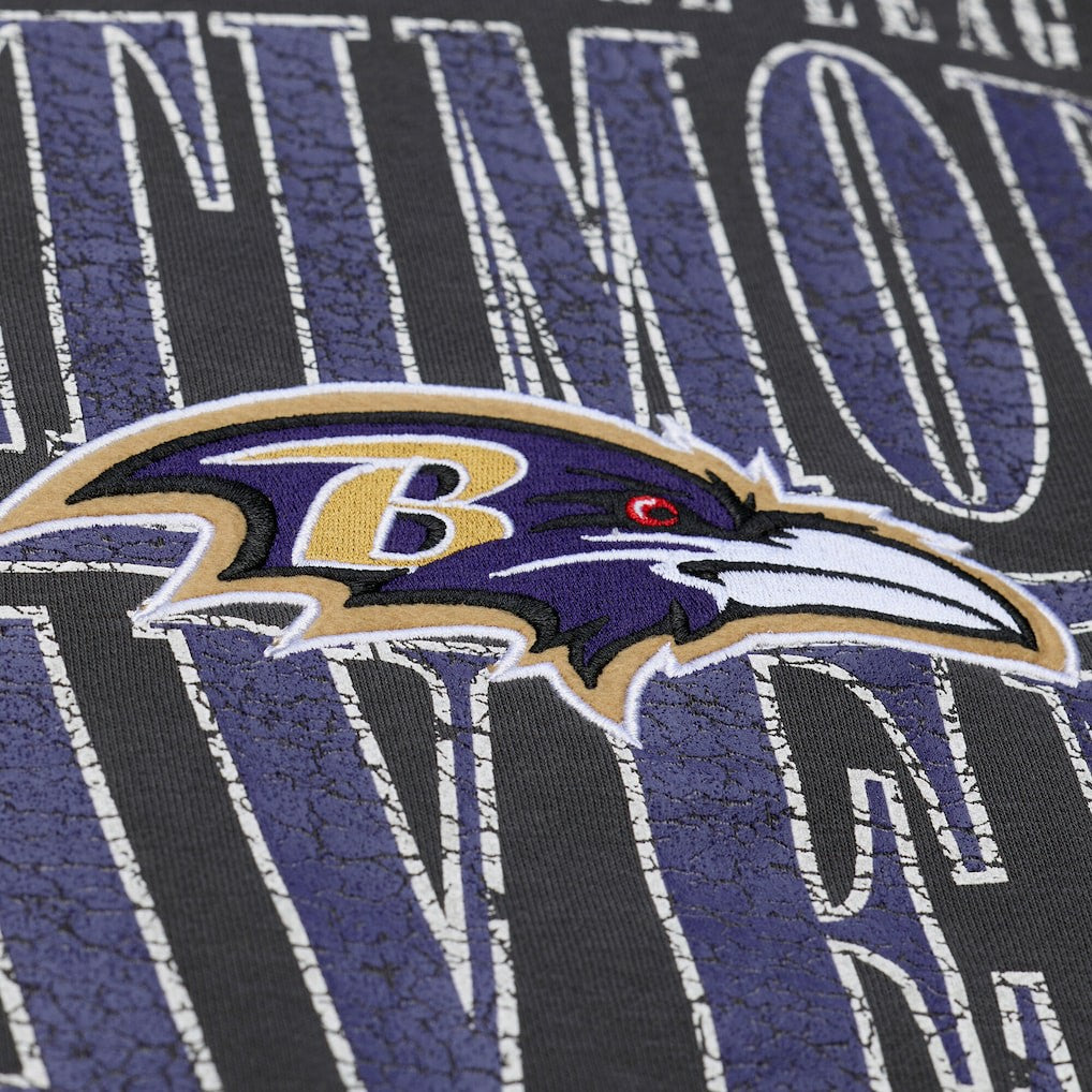 Baltimore Ravens Downtown Collection Fleece Sweatshirt Black - Mitchell & Ness