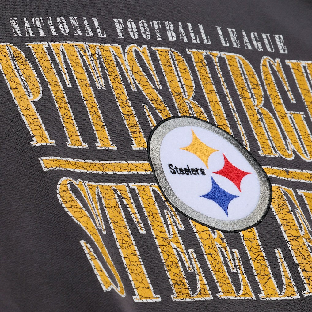 Pittsburgh Steelers Downtown Collection Fleece Sweatshirt Black - Mitchell & Ness