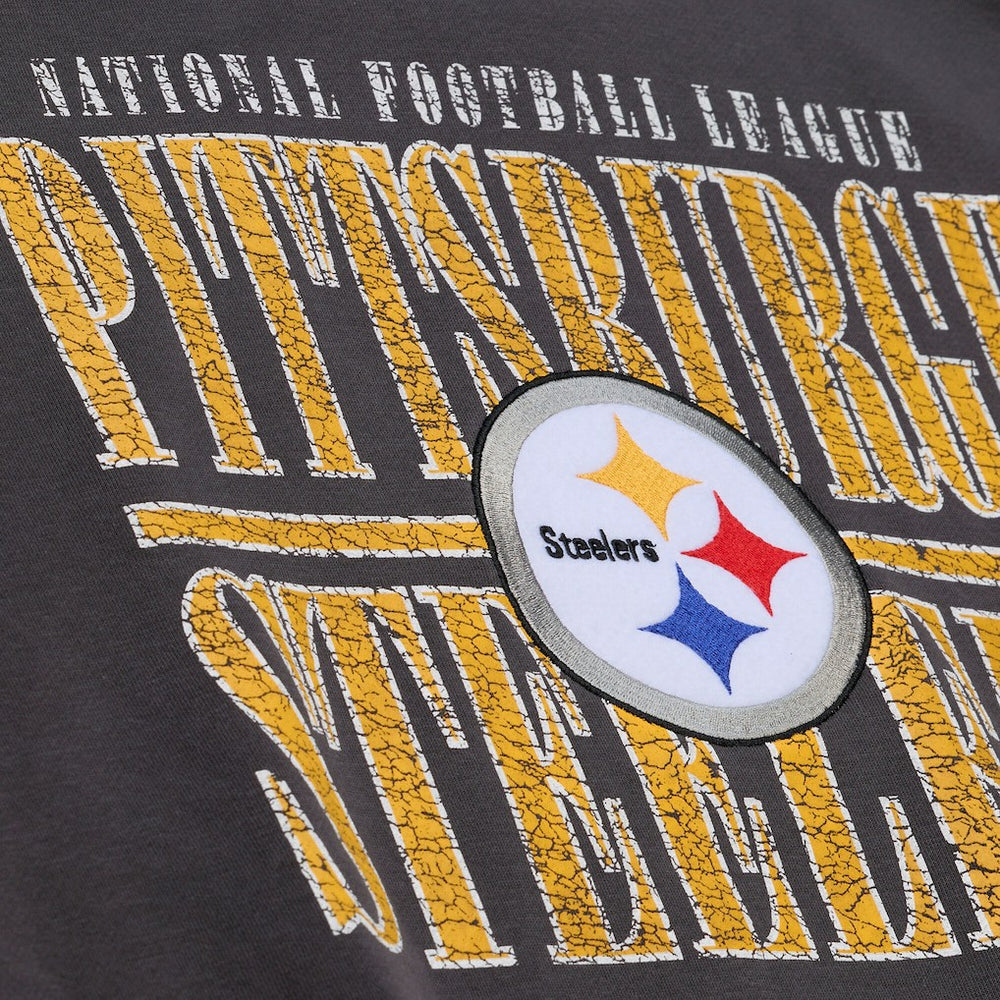 Pittsburgh Steelers Downtown Collection Fleece Sweatshirt Black - Mitchell & Ness