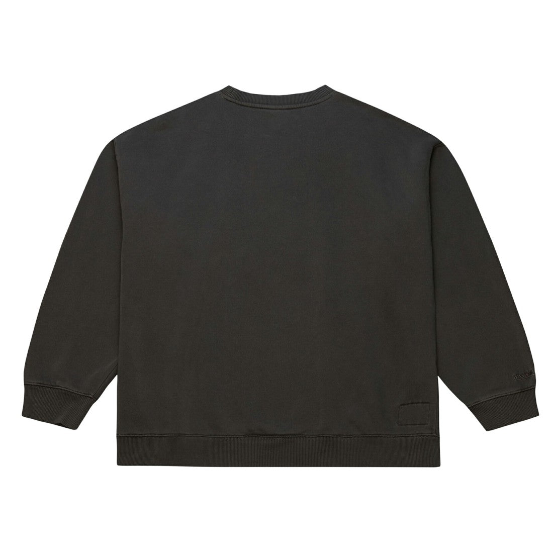 Green Bay Packers Downtown Crew Vintage Logo Sweatshirt Black - Mitchell & Ness