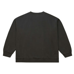 Green Bay Packers Downtown Crew Vintage Logo Sweatshirt Black - Mitchell & Ness