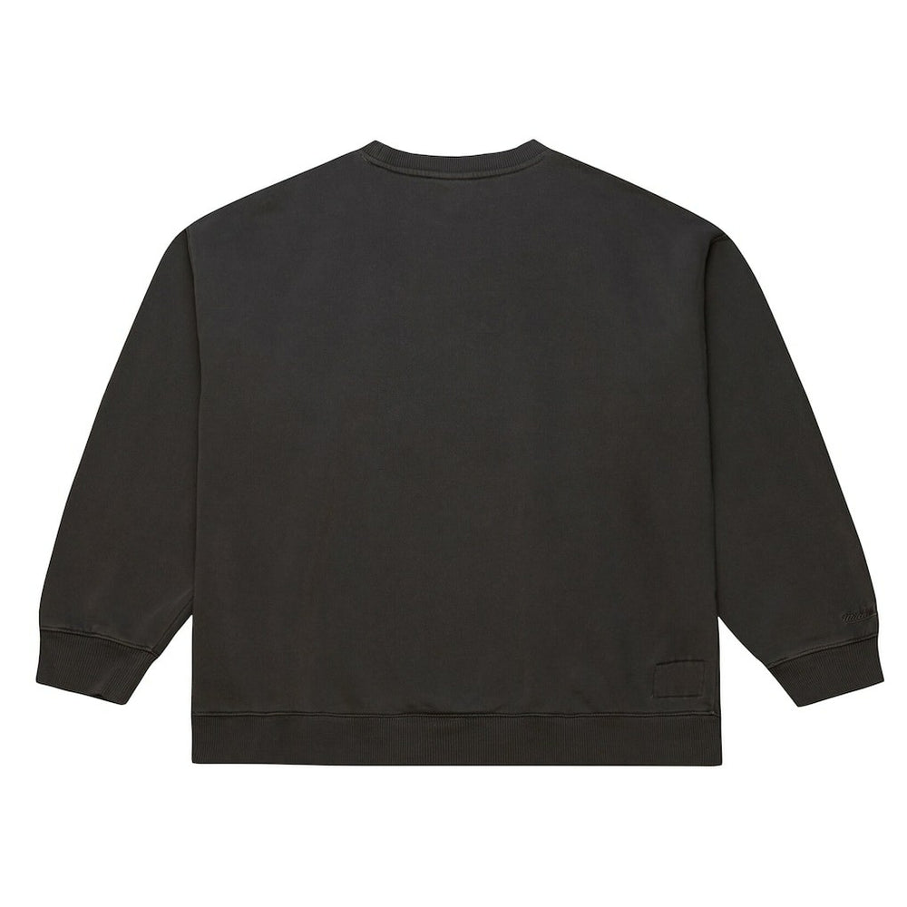 New England Patriots Downtown Crew Vintage Logo Sweatshirt Black - Mitchell & Ness