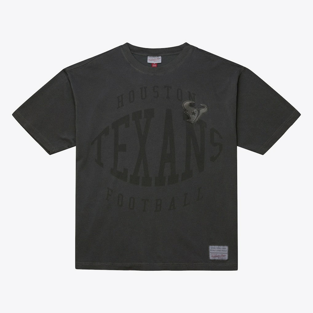 Houston Texans Downtown Collection Premium T-Shirt Black - Mitchell & Ness