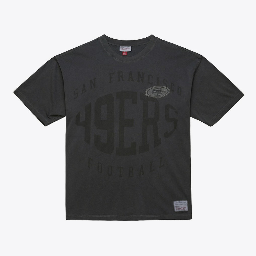 San Francisco 49ers Downtown Collection Premium T-Shirt Black - Mitchell & Ness