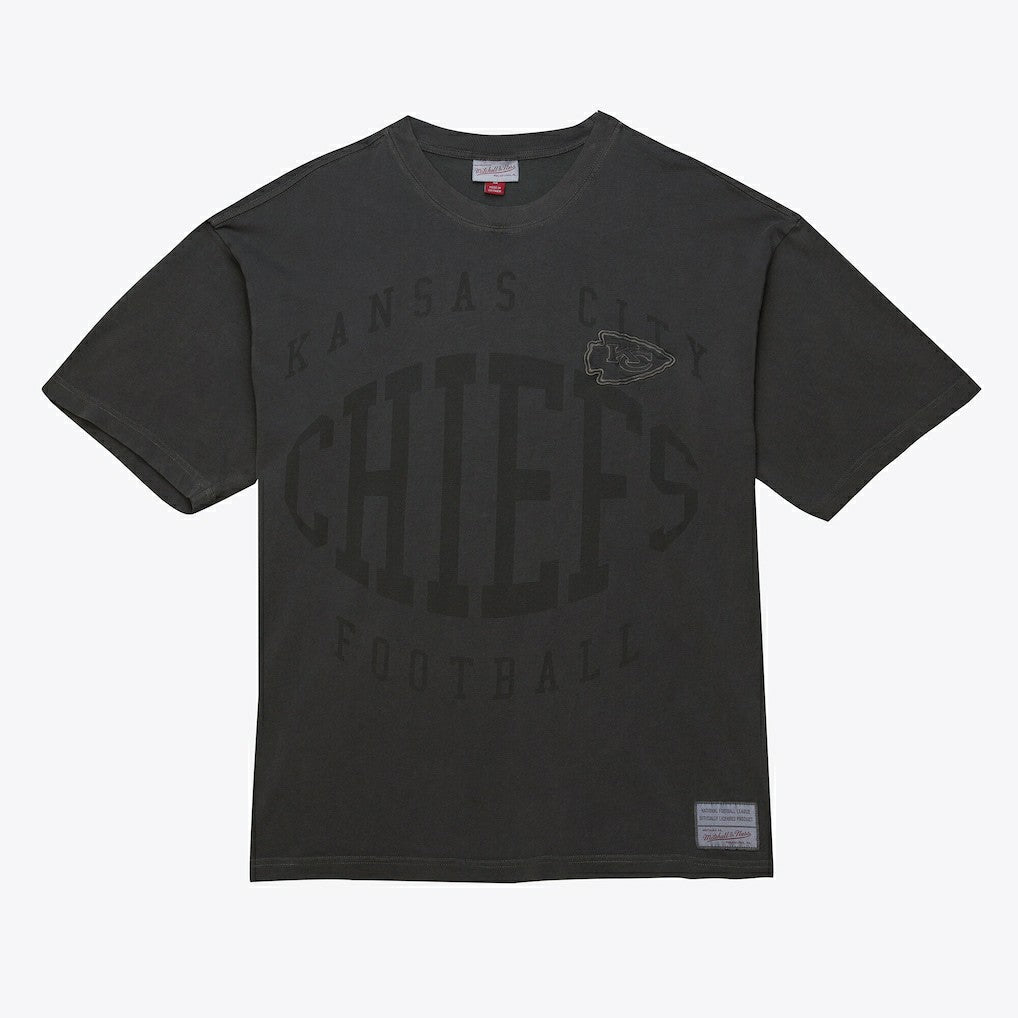 Kansas City Chiefs Downtown Collection Premium T-Shirt Black - Mitchell & Ness