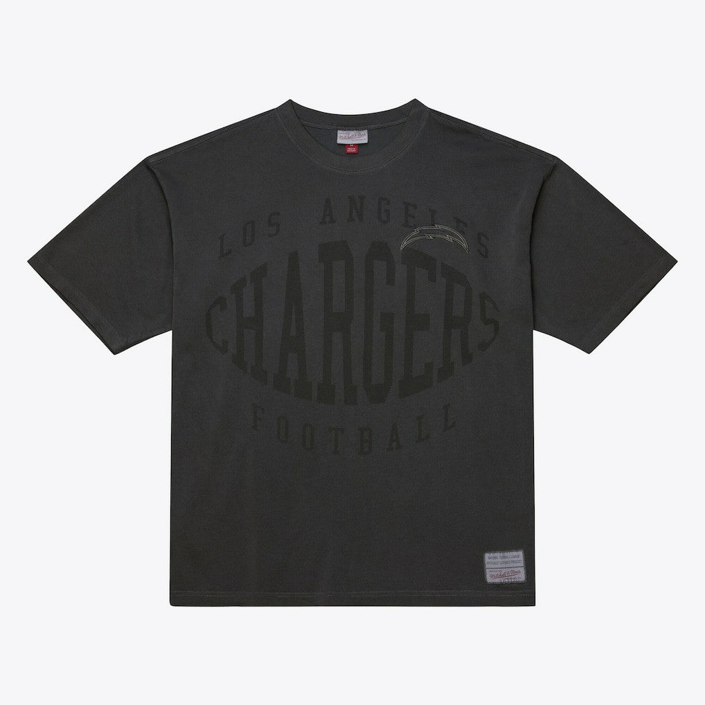 Los Angeles Chargers Downtown Collection Premium T-Shirt Black - Mitchell & Ness