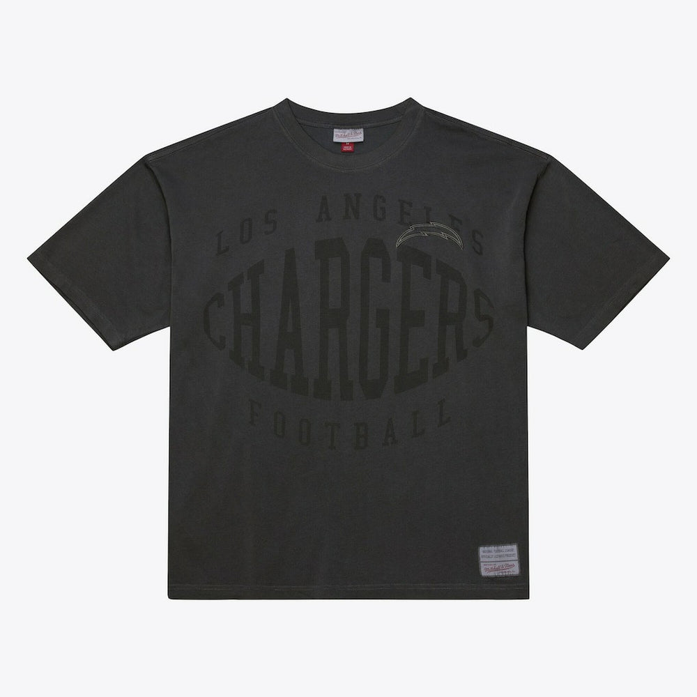 Los Angeles Chargers Downtown Collection Premium T-Shirt Black - Mitchell & Ness
