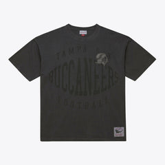 Tampa Bay Buccaneers Downtown Collection Premium Vintage Logo T-Shirt Black - Mitchell & Ness