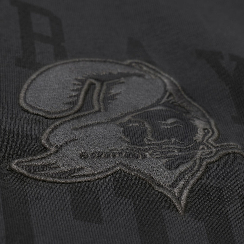 Tampa Bay Buccaneers Downtown Collection Premium Vintage Logo T-Shirt Black - Mitchell & Ness