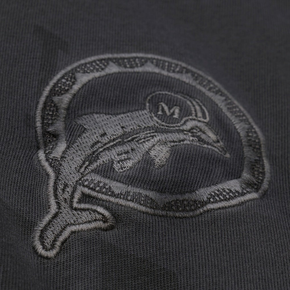 Miami Dolphins Downtown Collection Premium Vintage Logo T-Shirt Black - Mitchell & Ness