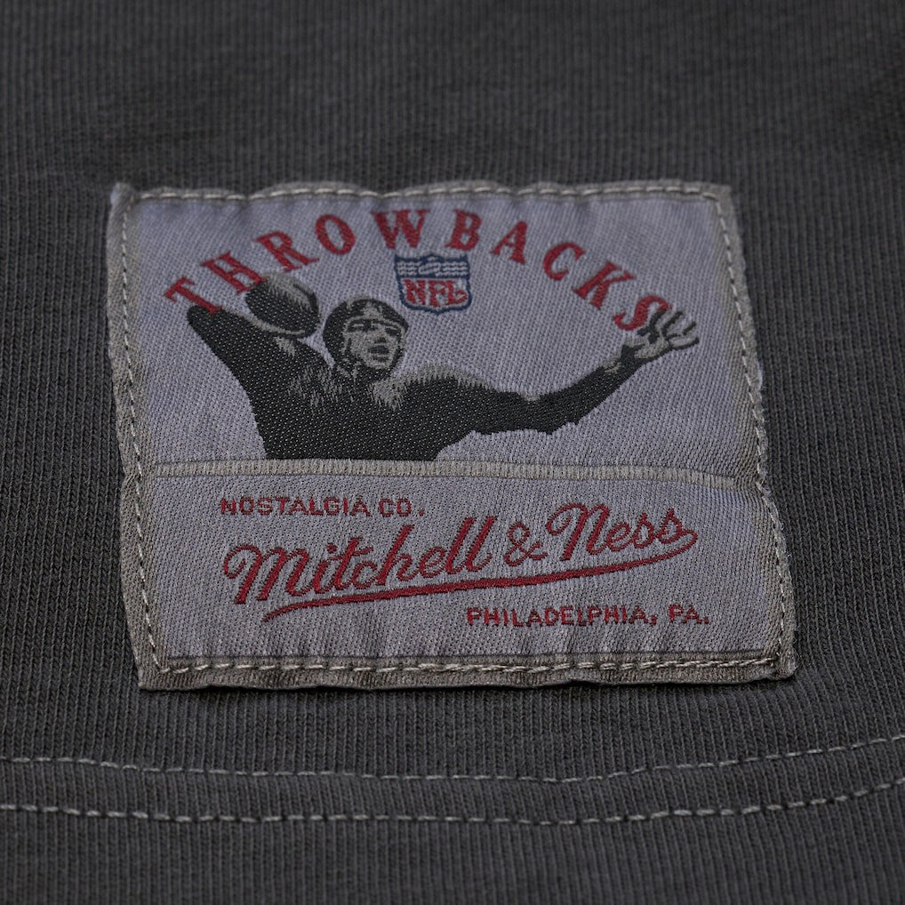 Green Bay Packers Downtown Collection Premium Vintage Logo T-Shirt Black - Mitchell & Ness