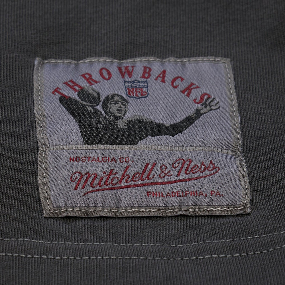 Green Bay Packers Downtown Collection Premium Vintage Logo T-Shirt Black - Mitchell & Ness